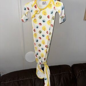 Copper pearl Tie knotted Gown